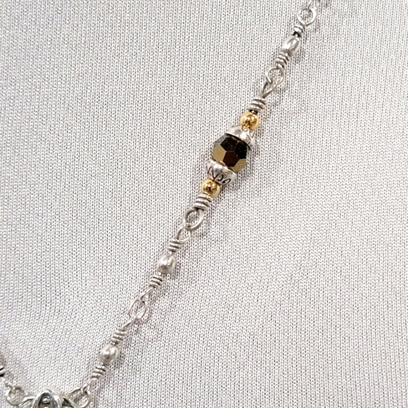 EXTREMELY RARE BRIGHTON AMERICAN BEAUTY TOPAZ  CRYSTAL  NECKLACE NWOT - Picture 3 of 8